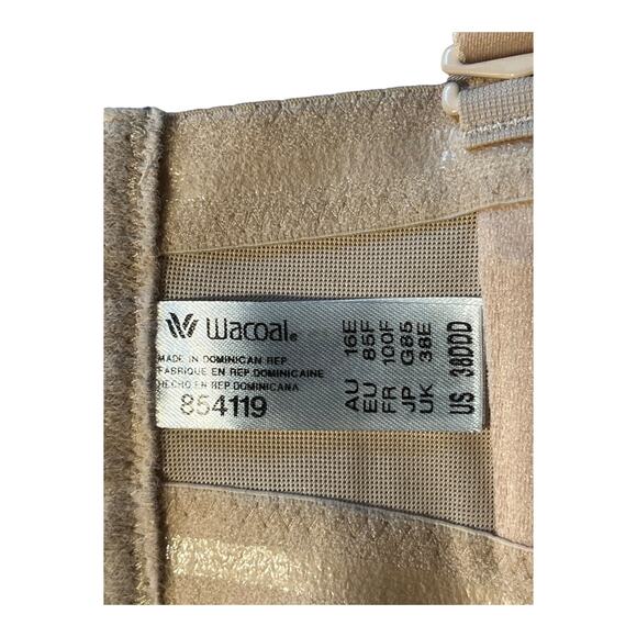 Wacoal bra 854119 Red Carpet Convertible Strapless tan 38DDD 38E - Picture 5 of 7